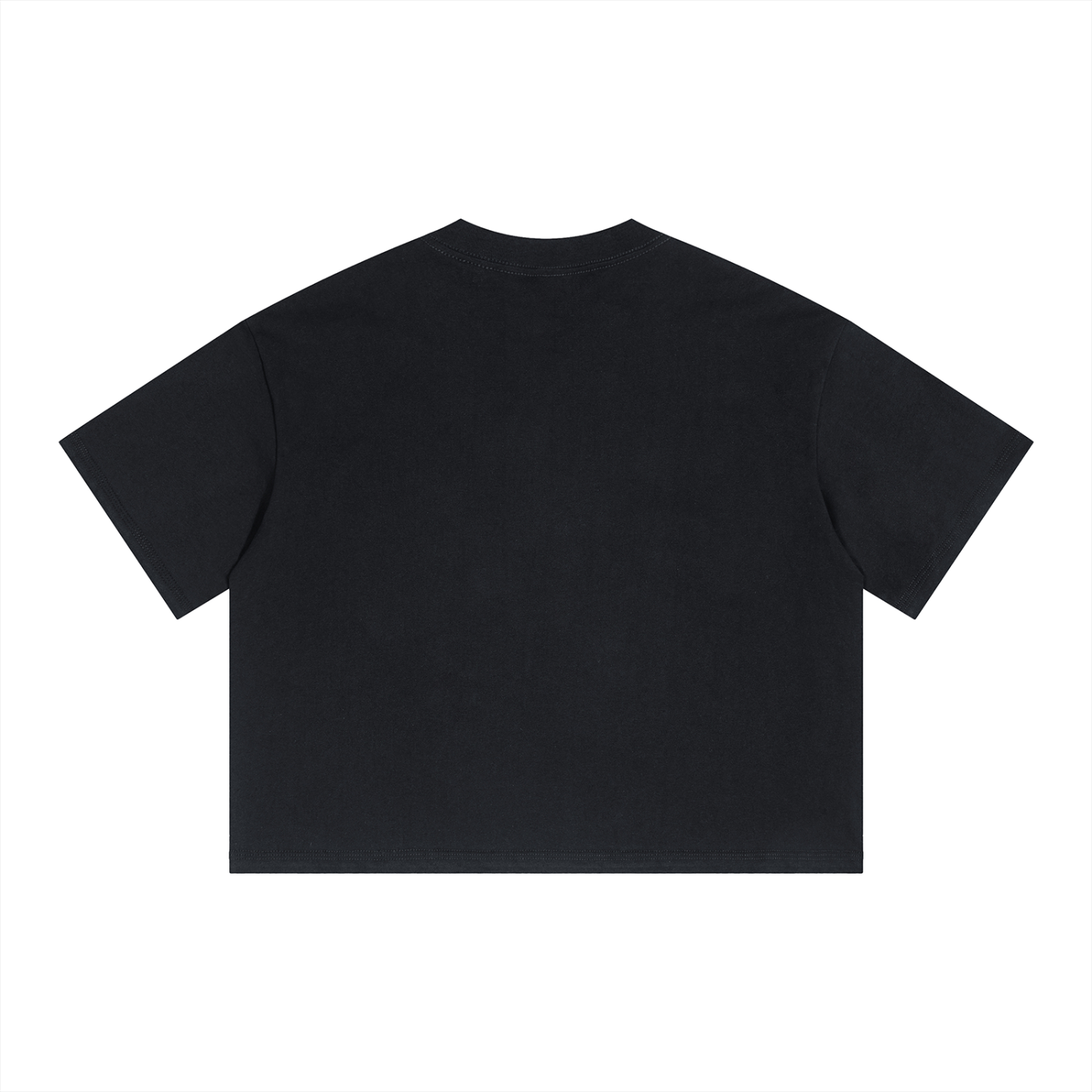Posterized Evil Boxy Drop Shoulder Crop T-Shirt